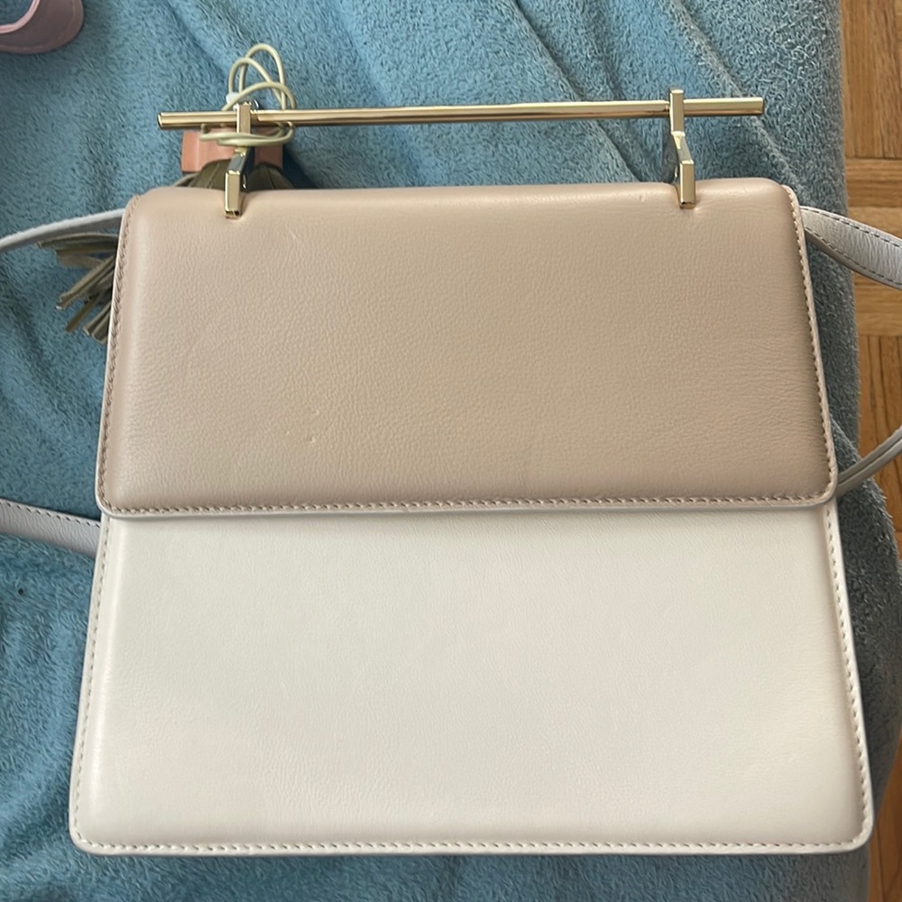 M2Malletier leather tote. Free tassel !!!
